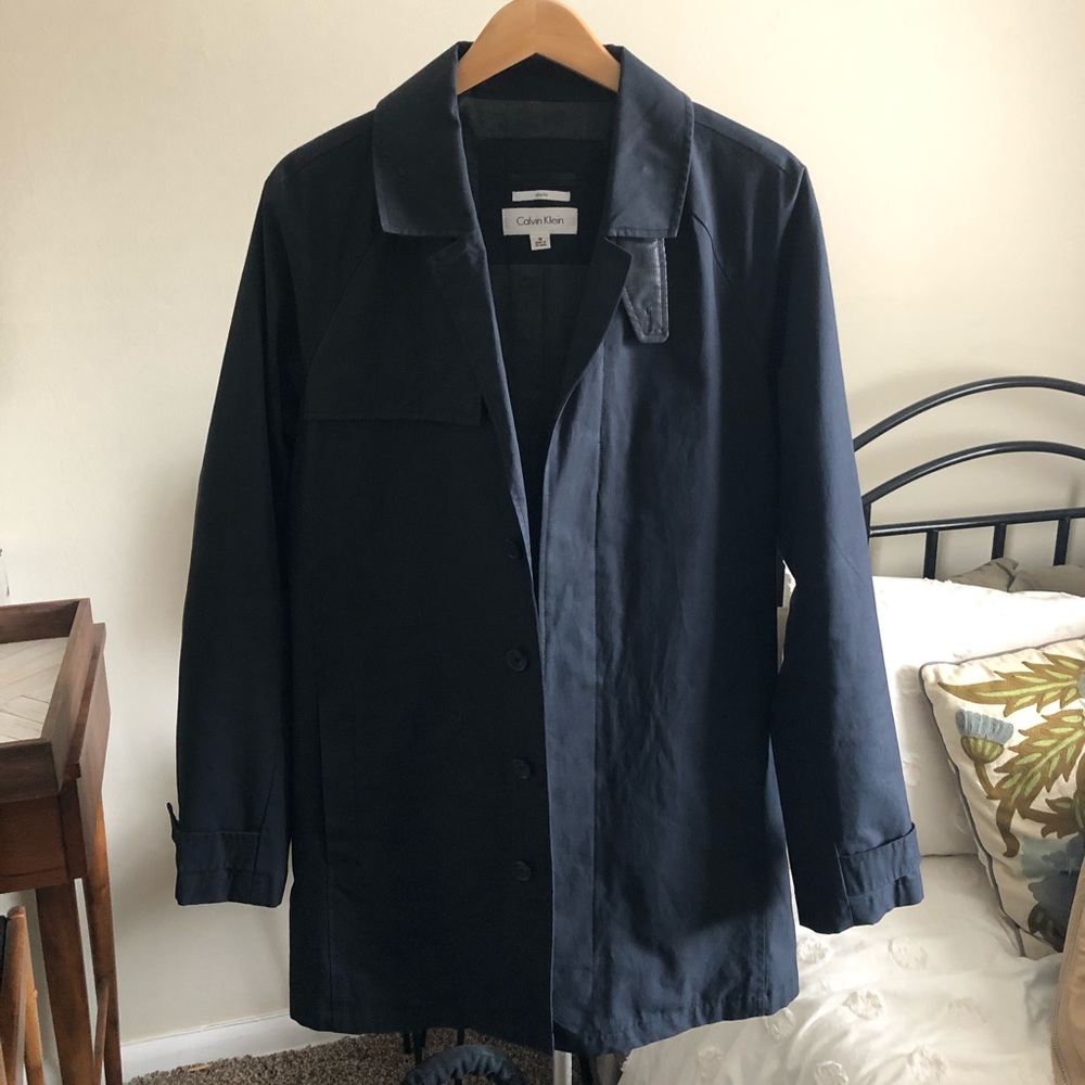 Men’s Black Calvin Klein Dress Coat